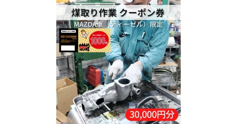 【ふるさと納税】 煤取り 作業 クーポン券 30，000円分 MAZDA車（ディーゼル）限定[ 煤取り マツダ ディーゼル 整備 ]　 車両整備 マイカー整備 メンテナンス クリーンディーゼル車 清掃 強制燃焼