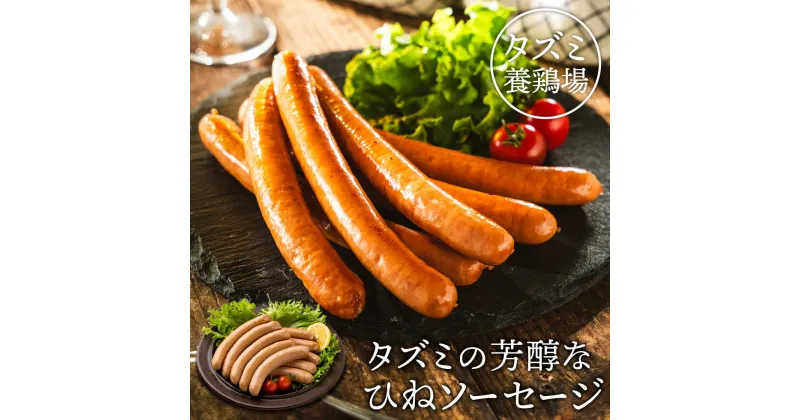 【ふるさと納税】タズミ ひねソーセージ（500g×2パック）/ 鶏肉 親鳥 ソーセージ 鳥肉 とりにく ひねどり ひね鶏 チキン ウィンナー チキンウインナー 鶏ソーセージ もも肉 アウトドア バーベキュー BBQ お弁当 おかず おつまみ 惣菜 小分け 国産 冷凍 010AB11N.