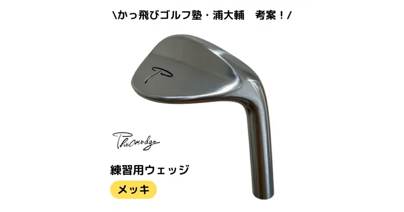 【ふるさと納税】Thewedge 練習用 ウェッジ ( メッキ )　ゴルフウェッジ　かっ飛びゴルフ塾 浦大輔 考案 練習用ウェッジ ゴルフウェッジ ゴルフ The Wedge ザ・ウェッジ