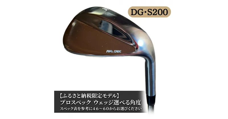 【ふるさと納税】ふるさと納税限定モデル プロスペック DG・S200 ウェッジ 選べる角度 ギフト　雑貨・日用品