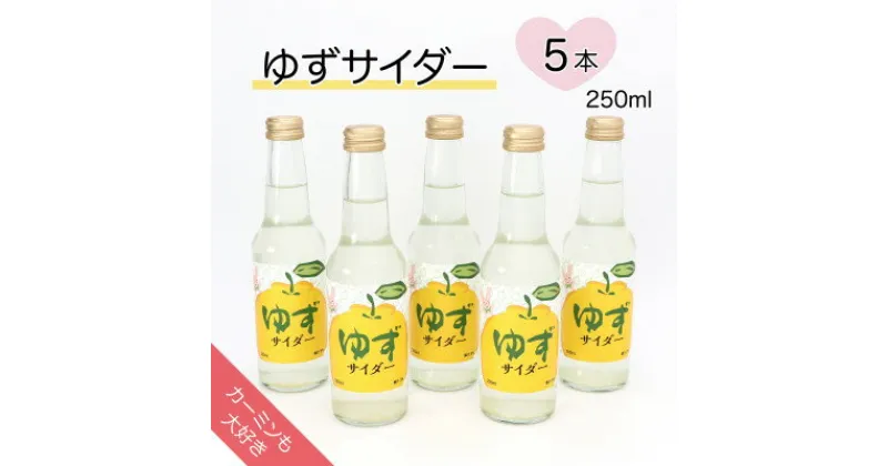 【ふるさと納税】【カーミンも大好き】ゆずサイダー 250ml×5本【1395768】