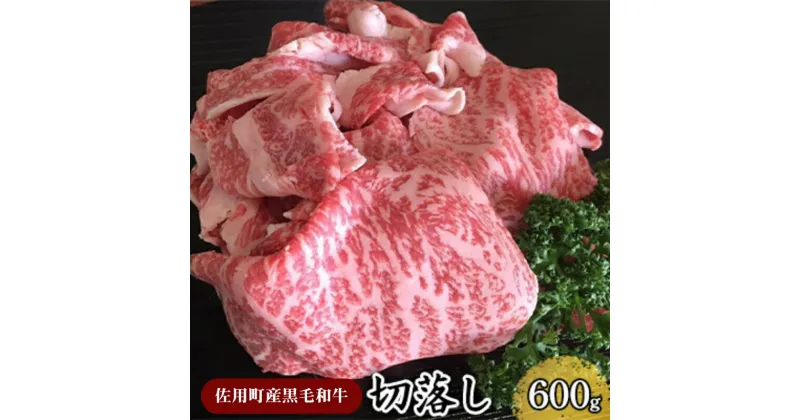 【ふるさと納税】＜佐用町産黒毛和牛＞切落し600g　お肉 牛肉 牛肉炒め物 国産 黒毛和牛 贅沢 夕飯 食卓 ディナー 料理 食材 生物 食品 食べ物 多用途