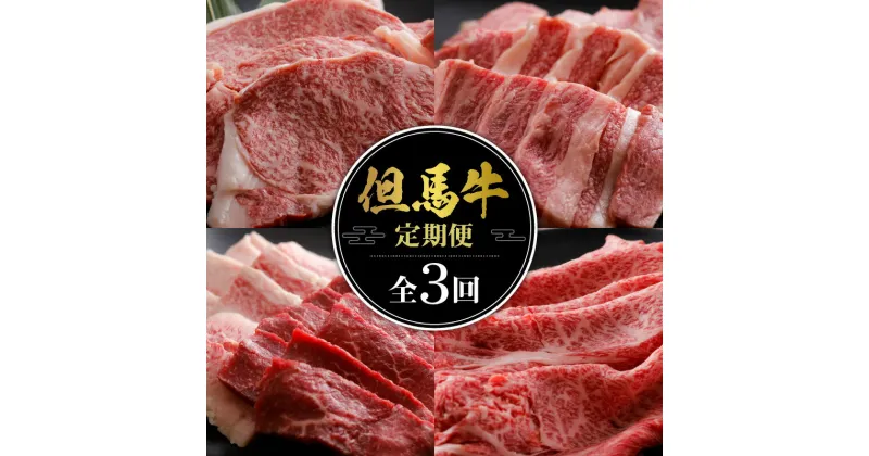 【ふるさと納税】A4ランク以上 但馬牛肉定期便 3ヶ月 ステーキ 焼肉 スライス 全3回 定期便 合計2.5kg 但馬牛 サーロインステーキ上カルビもも肉 バラ肉 ローススライス 肉 牛 定期 焼き肉 厳選 国産 にく お肉 国産牛肉 和牛 黒毛和牛 ギフト 3ヶ月 冷凍 02-22