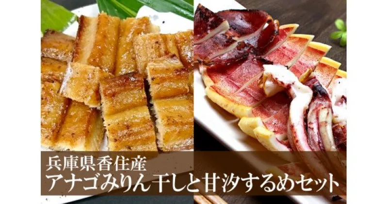 【ふるさと納税】アナゴ みりん干し 甘汐するめ セット 送料無料 晩酌 つまみ おつまみ 詰め合わせ 穴子 あなご スルメイカ イカ 酒 魚 肴 あて 父の日 産地直送 御中元 御歳暮 食べ比べ 兵庫 香美町 33-10