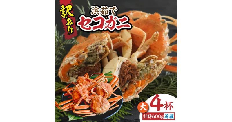 【ふるさと納税】訳あり カニ ボイル セコガニ 浜茹で 4杯 送料無料 蟹 海鮮 かに 松葉がに 脚 不揃い 蟹爪 かにすき カニ鍋 かに鍋 ギフト 鍋 かにみそ ゆで蟹 セイコガニ 香箱ガニ せこがに コッペガニ 姿 規格外 （欠足 傷 汚れなど）19-10【11月中旬以降発送予定】