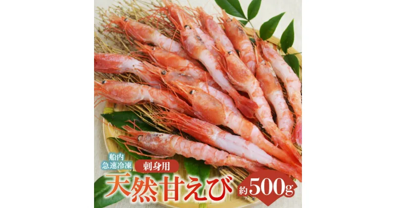 【ふるさと納税】甘えび 天然 刺身用 殻むき処理済 15尾×2パック 500g(250g×2) 冷凍 真空パック 天然 甘えび 刺身用 甘海老 えび 海老 刺し身 お刺身 あまえび さしみ 国産 たっぷり 刺身 丼 海鮮 ギフト 新鮮 卵 子なし 無選別 10-12