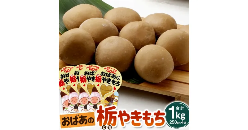 【ふるさと納税】おばあの栃やきもち 250g（5個入）×4袋【1357905】 栃やきもち 栃もち 栃餅 とち餅 餅 もち おもち お餅 焼きもち 焼き餅 栃の実 栃 5個×4袋 合計20個 250g×4袋 合計1kg お菓子 和菓子 菓子 スイーツ 和スイーツ 常温 兵庫県 新温泉町 送料無料