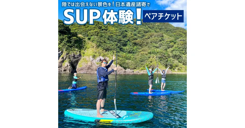 【ふるさと納税】【兵庫・新温泉・SUP】陸では出会えない景色を！日本遺産諸寄でSUP体験！ペアチケット 1枚 SUP 海 海水浴 レジャー 体験 バドル バドルボード アクティビティ ウォータースポーツ アウトドア スポーツ マリンスポーツ 諸寄塩谷海岸 兵庫県 新温泉町 送料無料