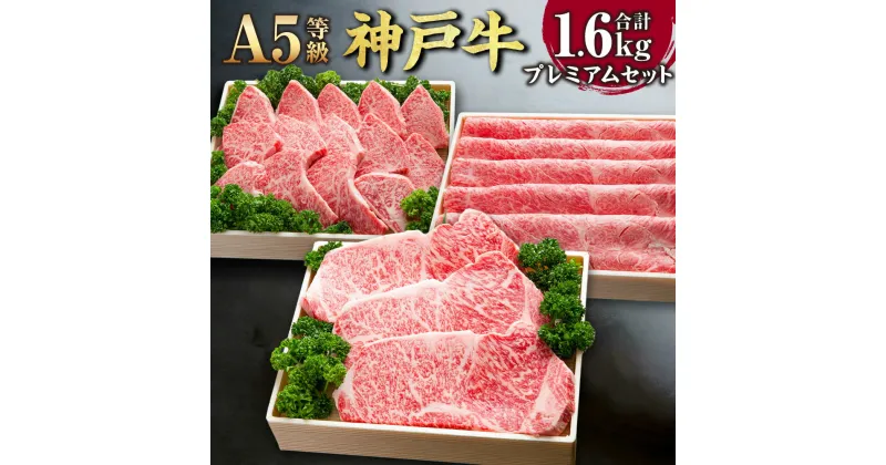 【ふるさと納税】【A5等級】 神戸牛 プレミアムセット SOLS10 計1600g 1.6kg 牛肉 肉 お肉 神戸ビーフ ブランド牛 霜降り サーロイン サーロインステーキ ステーキ すきやき すき焼き しゃぶしゃぶ 焼肉 BBQ バーベキュー セット 冷凍 お取り寄せ 兵庫県 新温泉町 送料無料