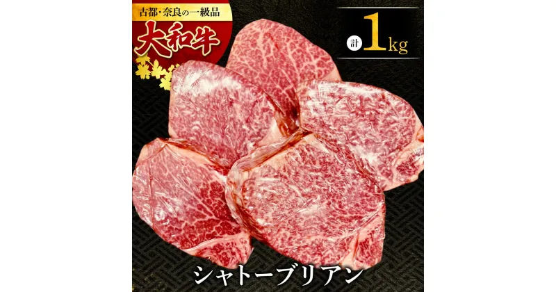 【ふるさと納税】 大和牛 シャトーブリアン200g×5枚 ステーキ 牛肉 シャトーブリアン 赤身 和牛 ステーキ肉 ステーキ 希少部位 希少部位 牛肉ステーキ 人気 おすすめ 和牛ヒレステーキ 厚切り 鉄板焼き 極厚シャトーブリアン 奈良県 奈良市 E-36