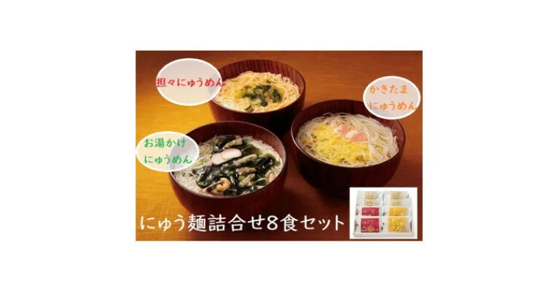 【ふるさと納税】【ギフト包装】にゅう麺詰合せ8食セット【1449297】