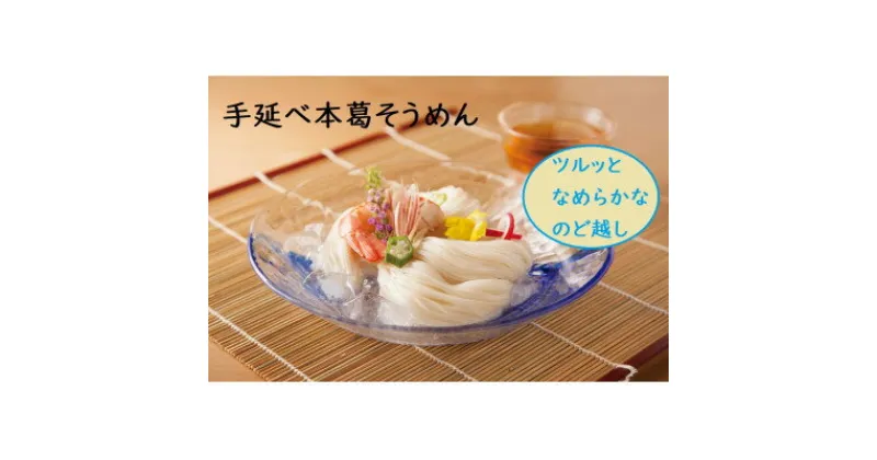 【ふるさと納税】【ギフト包装】手延べ本葛そうめん50g×20束【1503855】