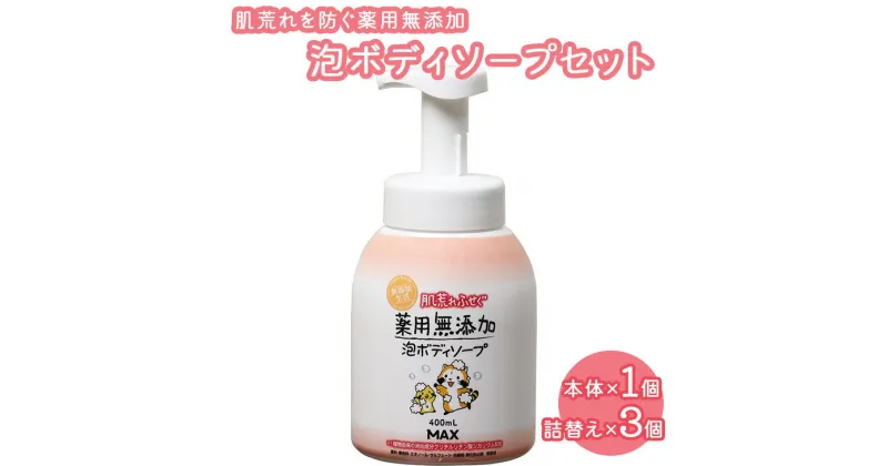 【ふるさと納税】肌荒れを防ぐ薬用無添加　泡ボディソープセット※着日指定不可