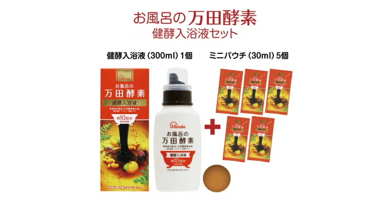 【ふるさと納税】お風呂の万田酵素　健酵入浴液セット※着日指定不可