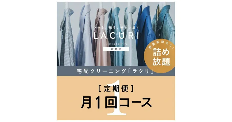 【ふるさと納税】クリーニング《詰め放題》月1回コース　1年分(12回利用)