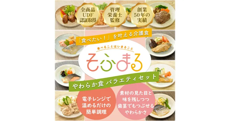 【ふるさと納税】＜そふまる やわらか食＞バラエティセット（10食入）／刻み食 やわらか食 レトルト 冷凍食品 介護食品 冷凍介護食 嚥下食 高齢 敬老の日 父の日 母の日 手軽 簡単 歯列矯正 名阪食品株式会社