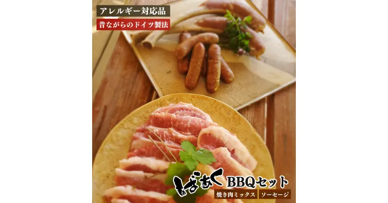 【ふるさと納税】ばあく豚 焼肉 と ソーセージ BBQ セット | 肉 にく ニク お肉 焼肉 奈良県 五條市 手作り 無添加 奈良県 金剛山麓