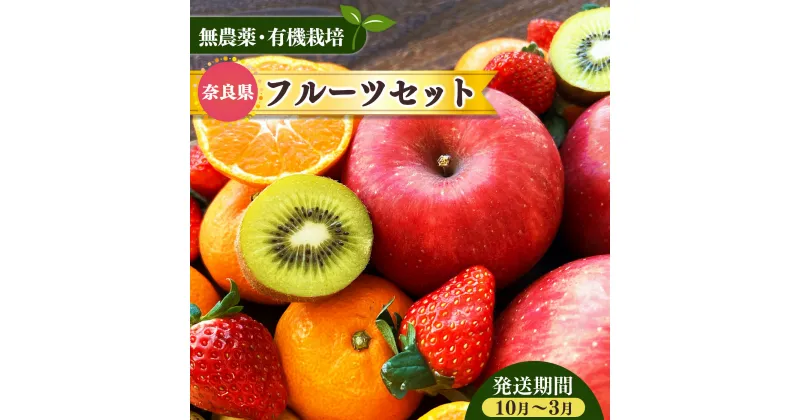 【ふるさと納税】生命の農法（ 無化学農薬 ・ 無化学肥料栽培 ） 季節のフルーツ セット | フルーツ 果物 くだもの 詰め合わせ りんご みかん キウイ 八朔 いちご 等 奈良県 五條市