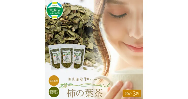 【ふるさと納税】 柿の葉茶 20g × 3袋 国産 健康 健康茶 安心 安全 奈良のうまいもの 茶の術 和ハーブ ハーブ ノンカフェイン ビタミンC 健康志向 飲料 お茶 ホット 素朴 飲みやすい 奈良県産 送料無料