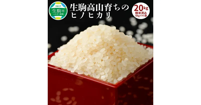 【ふるさと納税】令和6年産新米 玄米 ヒノヒカリ 5kg × 4袋 生駒高山育ち 生産者 上武猛 おいしい お米 米 健康 栄養 ご飯 おにぎり 人気 おすすめ お取り寄せ おすそ分け ライス 備蓄米 送料無料