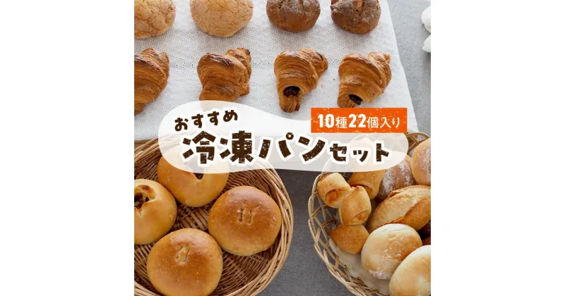 【ふるさと納税】冷凍 パン セット 10種 22個入 塩糀あん バターフランス ミルクハース 焦がしバター クロワッサン 発酵バター メロンパン いちじく クルミ チョコクロワッサン ナチュラブール プチ 焼きカレーパン ベーコンエピ お取り寄せ 送料無料