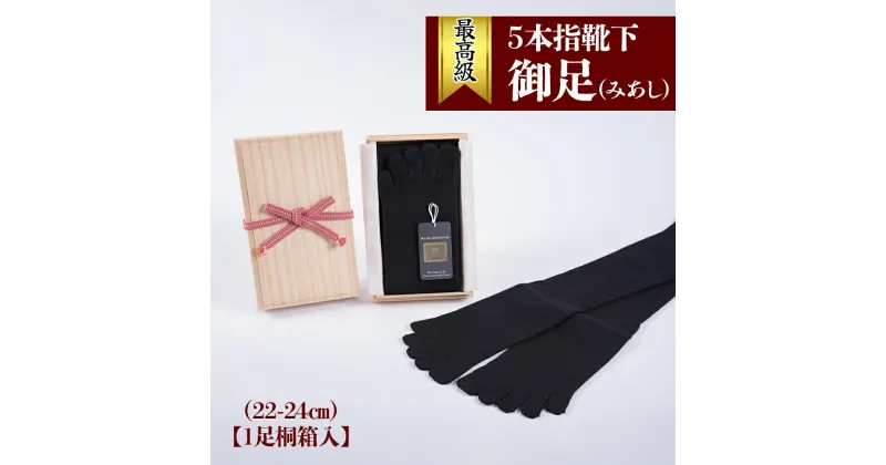 【ふるさと納税】最高級 5本指 靴下「御足 (みあし)」(22-24cm)【1足桐箱入】｜ソックス くつ下 くつした [2493]